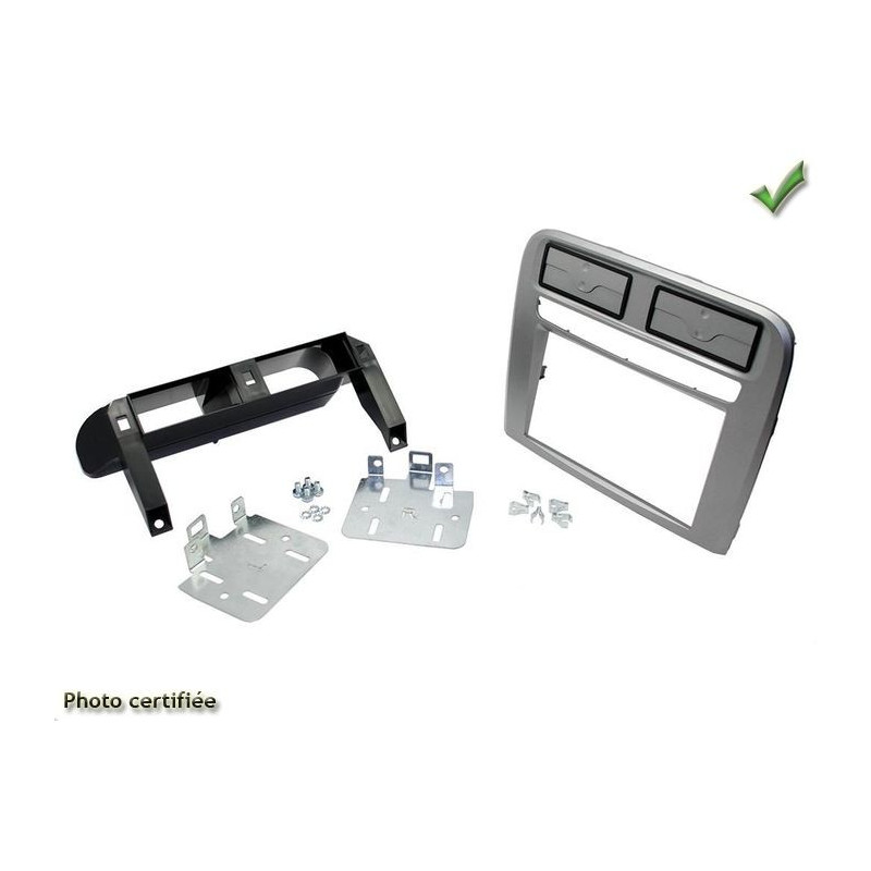 KIT 2 DIN FIAT GRANDE PUNTO 2005-2009 GRIS METAL