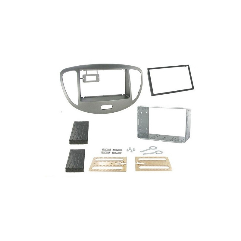 KIT 2 DIN HYUNDAI I10 2011-2013 - ARGENT