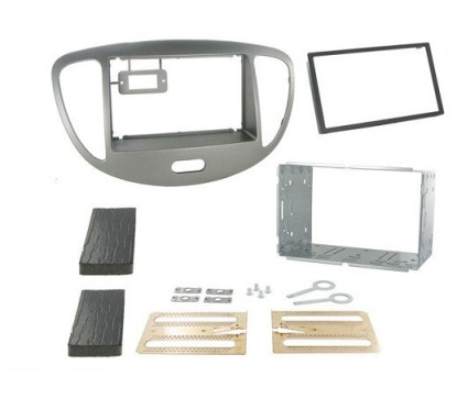 KIT 2 DIN HYUNDAI I10 2011-2013 - ARGENT