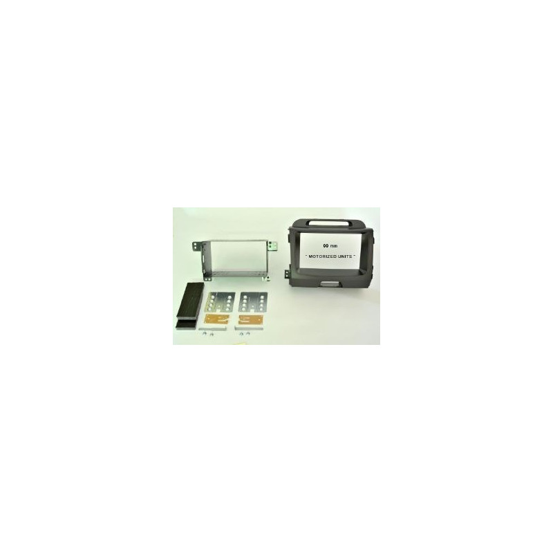 KIT 2 DIN KIA SPORTAGE 2010- POUR ECRAN MOTORISE GRIS FONCE