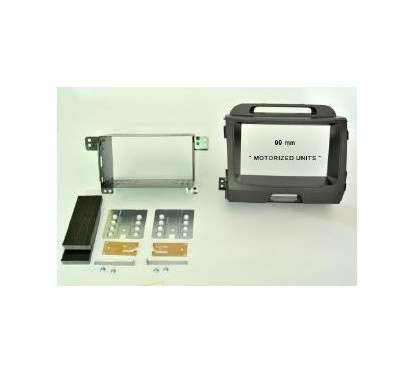 KIT 2 DIN KIA SPORTAGE 2010- POUR ECRAN MOTORISE GRIS FONCE
