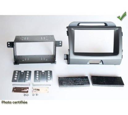 KIT 2 DIN KIA SPORTAGE 2015-2016 POUR ECRAN NON MOTORISE BLEU