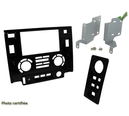 KIT 2 DIN LAND ROVER DEFENDER TD4 2007- NOIR LISSE