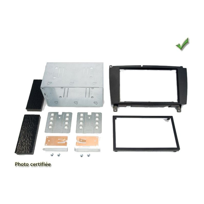 KIT 2 DIN MERCEDES CLK CABRIOLET 2004-2010 (W209) NOIR