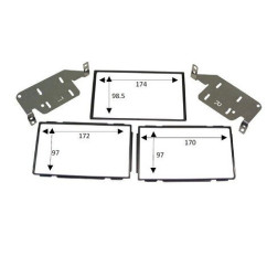 KIT 2 DIN NISSAN JUKE 2011-04/2014 - NOIR