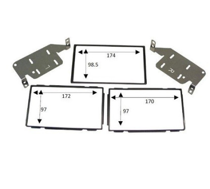 KIT 2 DIN NISSAN JUKE 2011-04/2014 - NOIR
