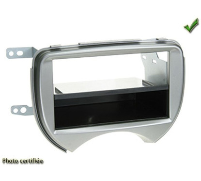 KIT 2 DIN NISSAN MICRA 2010-2013 (K13) ARGENT SANS NAVIGATION ORIGINE