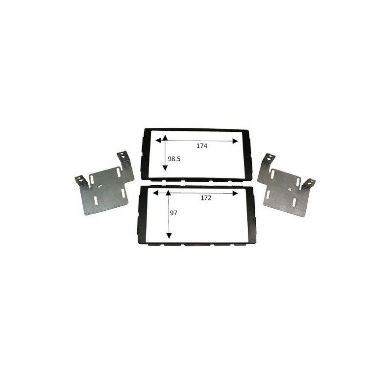 KIT 2 DIN NISSAN NOTE 2014- NOIR LAQUE