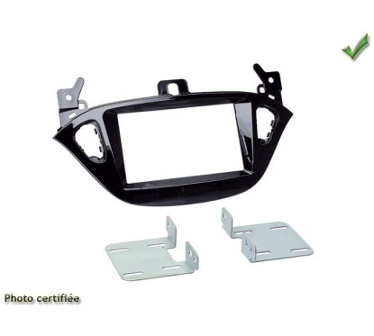 KIT 2 DIN OPEL ADAM 01/2013- CORSA 2014- NOIR MAT