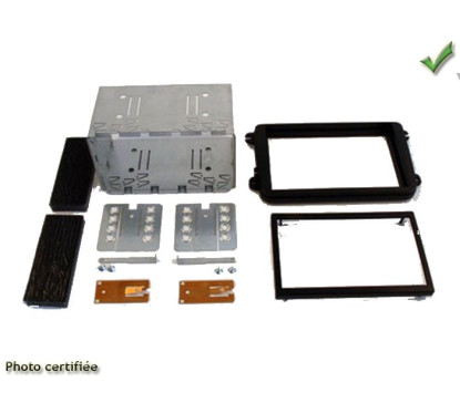 KIT 2 DIN SKODA ROOMSTER 2006- AVEC CAGE ALUMINIUM