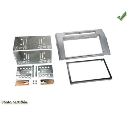 KIT 2 DIN TOYOTA COROLLA VERSO 04/2004-03/2009 ARGENT