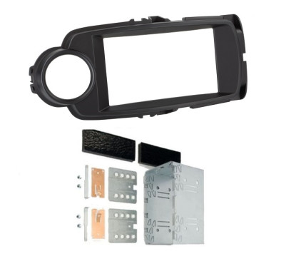 KIT 2 DIN TOYOTA YARIS 2011-2017 NOIR