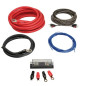 KIT CABLE RCA + CABLE ALIM 35MM2 + PORTE FUSIBLE + FUSIBLE + 4 COSSES