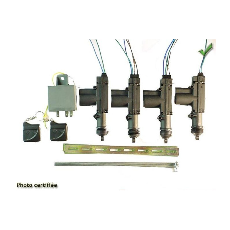 KIT CENTRALISATION 4 PISTONS 12V 2TELECDES