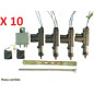 KIT CENTRALISATION 4 PISTONS 12V 2TELECDES (PRIX PAR 10 PIECES MINIMUM)