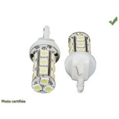 LAMPE RECUL ET CLIGNOTANT 18 LED CONNECTION T20/T25 3156 W21W BLANCHE
