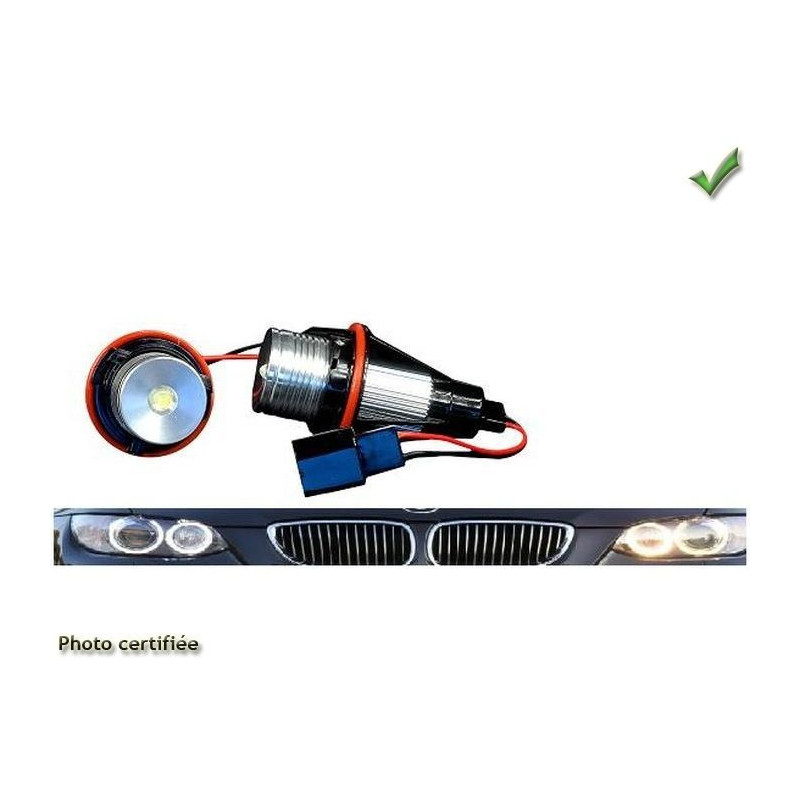 PACK AMPOULES LED ANGEL EYES H8 POUR E39-E53-E60-E61-E63-E64-E65-E66-E87-X5