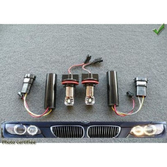 PACK AMPOULES LED ANGEL EYES H8 POUR E92- E93- E70 - E82 - E87 - 2008- BLANCHE