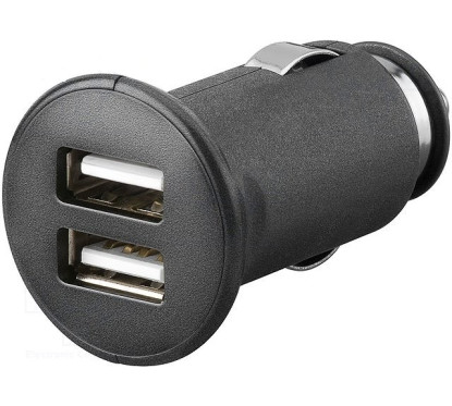 PRISE ALLUME CIGARE MALE 12V - USB 2X FEMELLE 1A