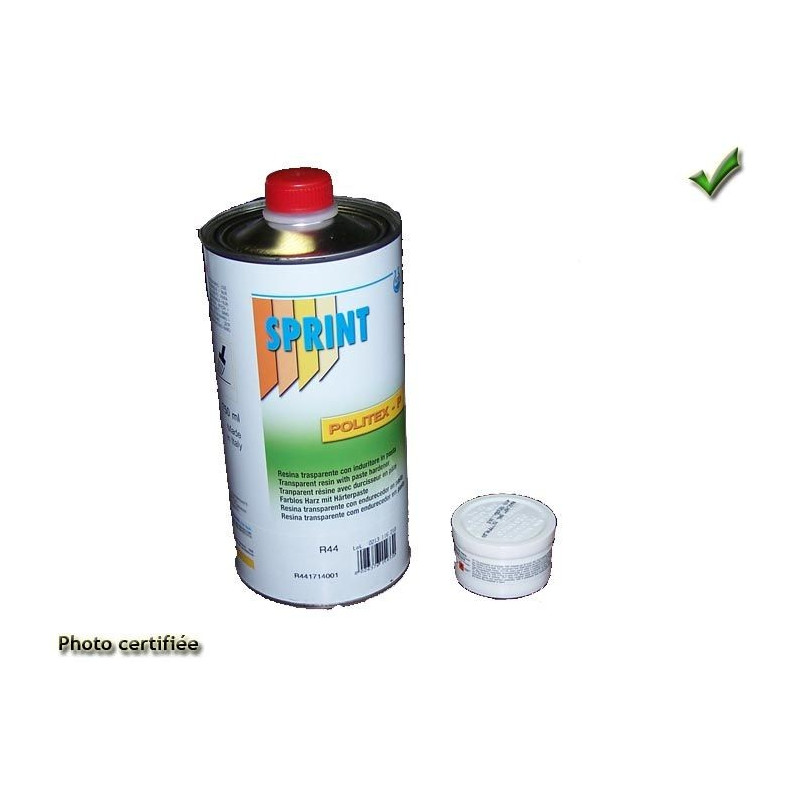 RESINE POLITEX 750ML R44 (VENDU PAR CARTON DE 12)