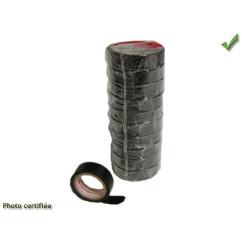 RUBANS ADHESIFS ISOLANTS SCOTCH PVC X10 ROULEAUX NOIR 15MM X10M