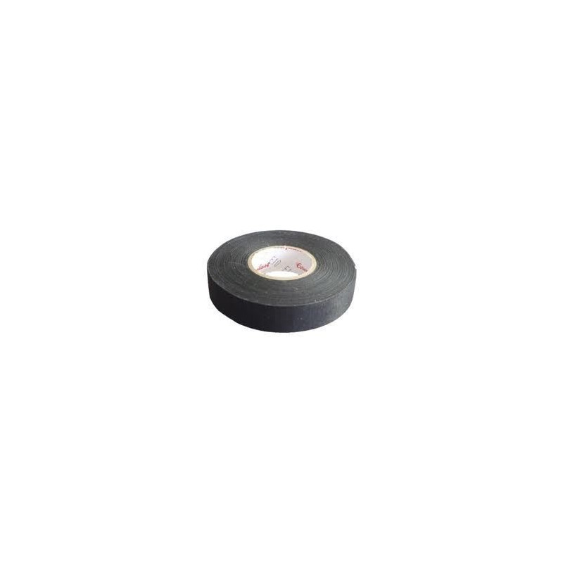 RUBANS ADHESIFS TISSUS X10 ROULEAUX NOIR 19MM X25M