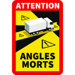 Autocollant Angles Morts Camion
