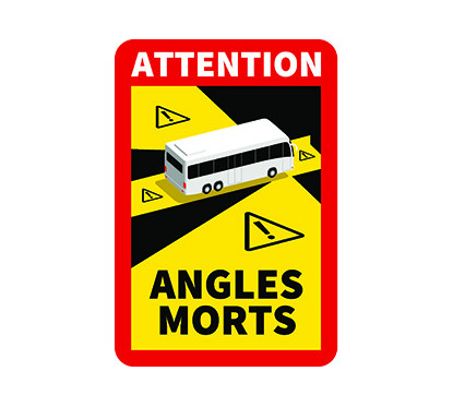 copy of Autocollant Angles Morts Camion