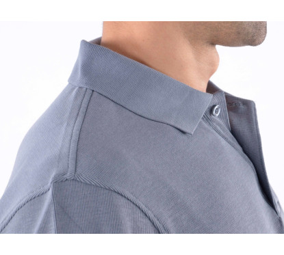 Polo, polo, chemise, top moderne, design de classe, gris taille M