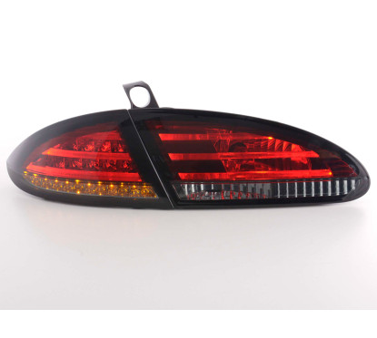 Kit feux arrières LED Seat Leon type 1P 05-09 rouge / noir