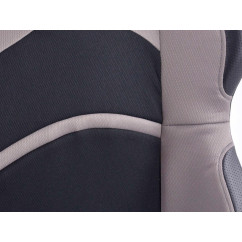 Sièges sport FK ensemble de sièges auto demi-coque tissu Cyberstar noir / gris
