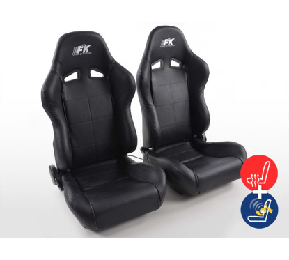 Sièges sport FK Sièges auto demi-coque Set Comfort avec siège chauffant + fonction massage 
