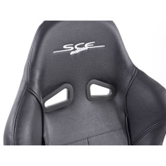 Sièges sport FK Set de sièges auto demi-coque SCE-Sportive 1 cuir synthétique noir