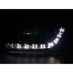 Phare Daylight LED DRL look Audi A4 type 8E 01-04 noir