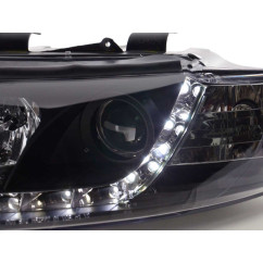 Phare Daylight LED DRL look Audi A4 type 8E 01-04 noir 
