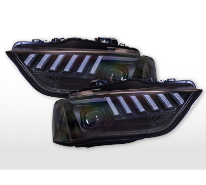 Kit phares xénon Feux diurnes LED Audi A4 8K année 13-15 noir