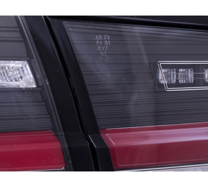 Set de feux arrière LED BMW Série 3 F30 12-17 rouge/noir fumé