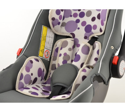Siège auto pour enfant Siège bébé Siège auto noir / blanc / violet groupe 0+, 0-13 kg