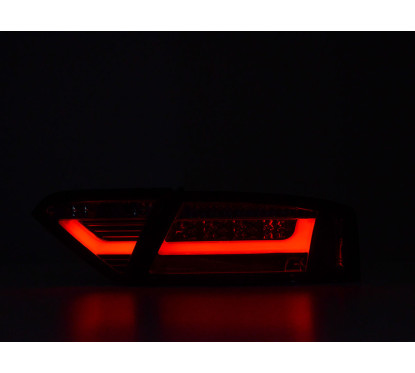 Feux arrière à LED Lightbar Audi A5 8T Coupe / Sportback 07-11 rouge / noir 