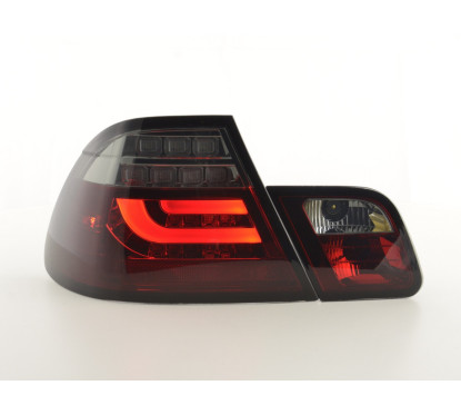 Kit feux arrières LED BMW Série 3 E46 Coupé 03-07 rouge / noir 