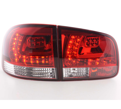 Jeu de feux arrière à LED VW Touareg type 7L 03-09 rouge / clair 