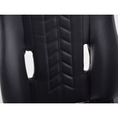 Sièges sport FK Sièges demi-coque de voiture en cuir synthétique noir avec siège chauffant
