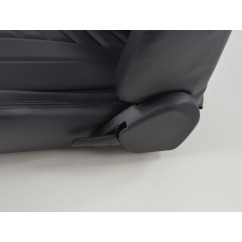 Sièges sport FK Sièges demi-coque de voiture en cuir synthétique noir avec siège chauffant 