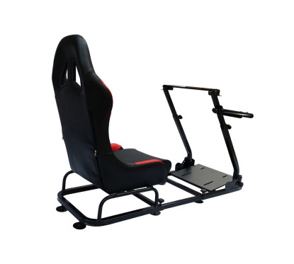 Siège de jeu FK Simulateur de course de siège de jeu eGaming Seats Monaco noir / rouge 