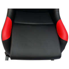 Siège de jeu FK Simulateur de course de siège de jeu eGaming Seats Monaco noir / rouge 
