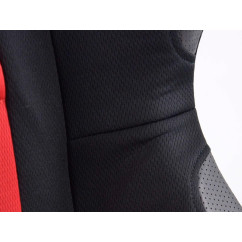 Sièges sport FK demi-sièges baquets Set Racecar tissu noir / rouge 