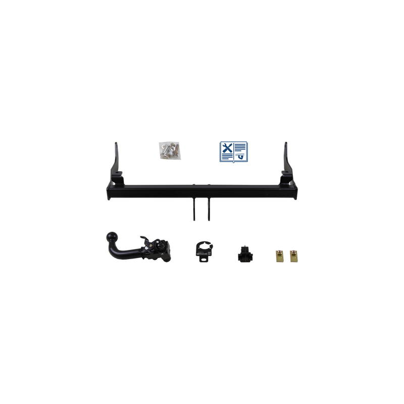 Attelage rotule démontable AUTO-HAK + faisceau Trail-Tec universel 7 broches - VW CADDY II Camionnette/Monospace