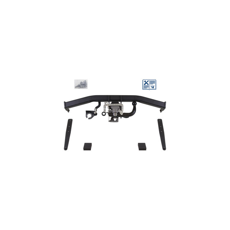 Attelage escamotable Brink + faisceau Trail-Tec spécifique 7 broches - VW TIGUAN