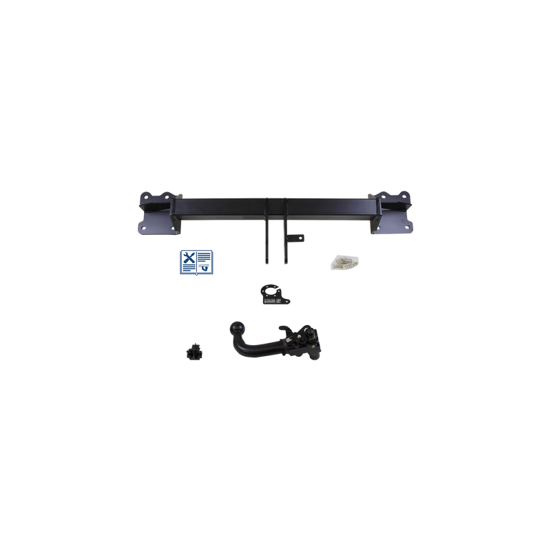 Attelage rotule démontable AUTO-HAK + faisceau Trail-Tec universel 7 broches - VW TOUAREG