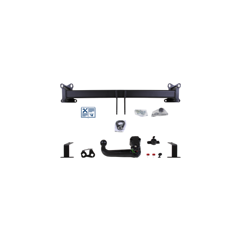 Attelage rotule démontable Westfalia + faisceau Trail-Tec universel 13 broches - VW TOUAREG